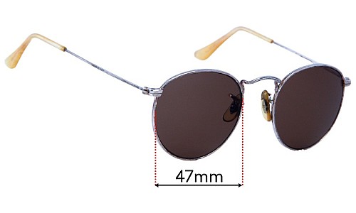 Sunglass Fix Replacement Lenses Ray Ban B&L W2246 Yoaw - 47mm Wide 