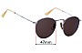 Sunglass Fix Verres de Remplacement pour Ray-Ban B&L W2246 Yoaw - 47mm Wide 