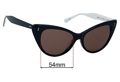  Sunglass Fix Replacement Lenses for Sunday Somewhere Piper The Beach People - 54mm Wide 