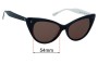 Sunglass Fix Replacement Lenses for Sunday Somewhere Piper The Beach People - 54mm Wide 