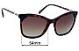 Sunglass Fix Replacement Lenses for Burberry B 4263 - 54mm Wide 