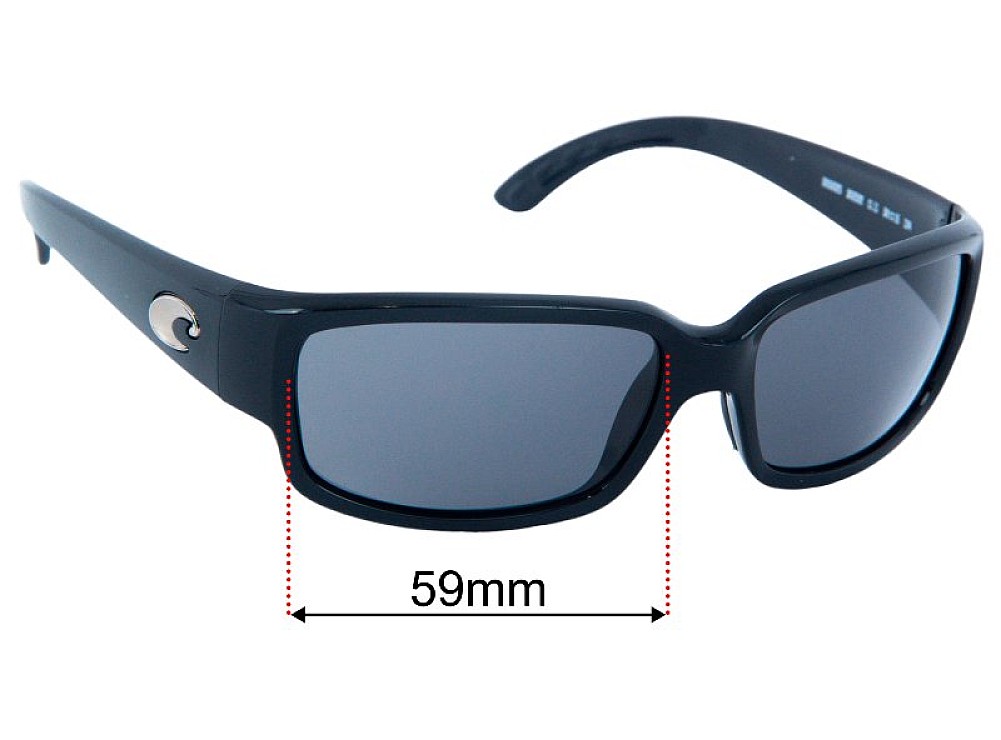 Sunglass Fix Lentes de Repuesto para Costa Del Mar Caballito - 59mm Wide Sunglass Fix Lentes de Repuesto para Costa Del Mar Caballito - 59mm Wide