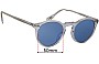 Sunglass Fix Verres de Remplacement pour Oliver Peoples OV5217S Gregory Peck - 50mm Wide 