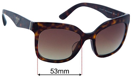 Prada SPR24Q-F Lentilles de Remplacement 53mm wide 
