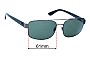 Sunglass Fix Replacement Lenses for Ray Ban RB3687 - 61mm Wide 