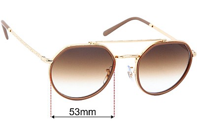 Ray-Ban RB3765 Replacement Lenses 53mm wide 