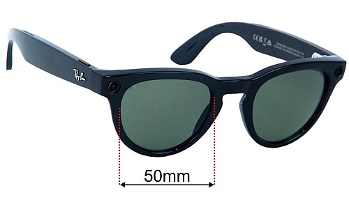Sunglass Fix Replacement Lenses for Ray Ban RW4009 Meta Headliner 50mm Wide 