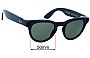Sunglass Fix Lentes de Repuesto para Ray-Ban RW4009 Meta Headliner - 50mm Wide 