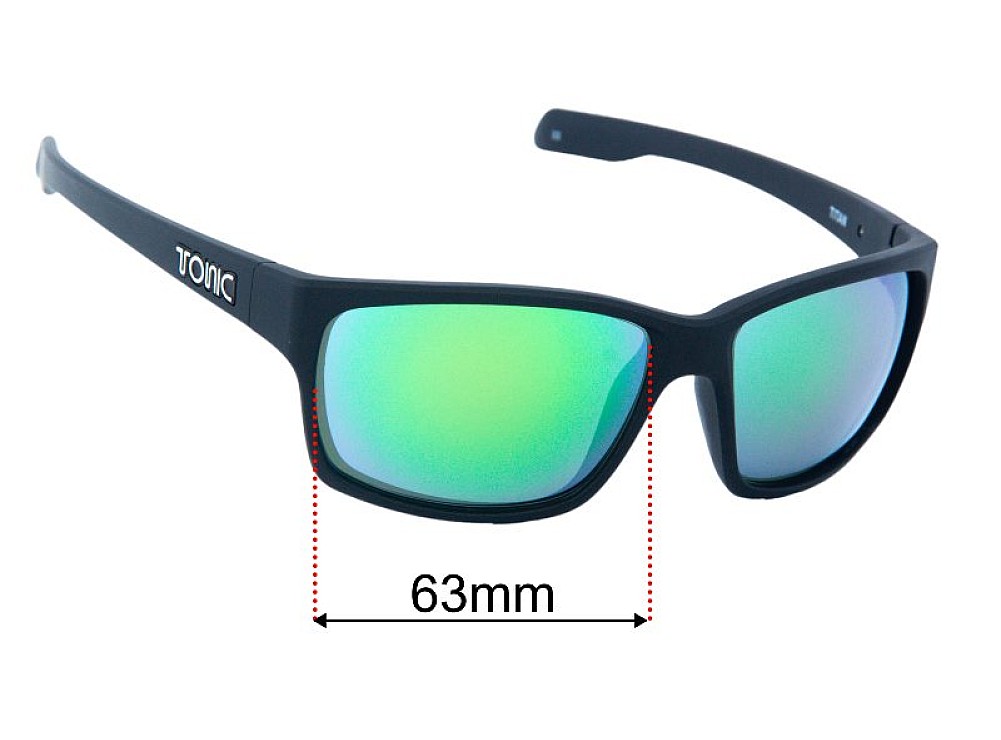 Sunglass Fix Replacement Lenses for Tonic Titan - 63mm Wide Sunglass Fix Replacement Lenses for Tonic Titan - 63mm Wide