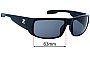 Sunglass Fix Replacement Lenses for Zeal Snapshot - 63mm Wide 
