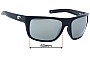 Sunglass Fix Verres de Remplacement pour Costa Del Mar Broadbill - 60mm Wide 