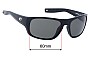 Sunglass Fix Lentes de Repuesto para Costa Del Mar Tico - 60mm Wide 