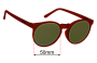 Sunglass Fix Replacement Lenses for Goodr I'm Wearing Burgandy? - 50mm Wide 