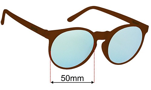 Goodr Insert Coin To Continue  Replacement Lenses 50mm wide 