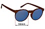 Sunglass Fix Replacement Lenses for Goodr Pancake Sticky Icky - 50mm Wide 