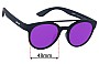 Sunglass Fix Replacement Lenses for Goodr The New Prospector - 48mm Wide 