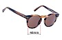 Sunglass Fix Replacement Lenses for Annex AC333 - 46mm Wide 
