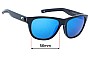 Sunglass Fix Lentes de Repuesto para Costa Del Mar Bayside - 56mm Wide 