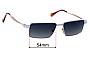 Sunglass Fix Lentes de Repuesto para Gianfranco Ferre GFF 265/S - 54mm Wide 