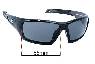 Harley Davidson H-D Backbone Replacement Lenses 65mm wide 