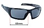 Sunglass Fix Verres de Remplacement pour Harley Davidson H-D Backbone - 65mm Wide 