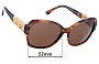 Sunglass Fix Replacement Lenses for Maui Jim MJ530 Swaying Palms - 57mm Wide 
