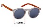 Sunglass Fix Lentes de Repuesto para MRV Coral Bay - 49mm Wide 
