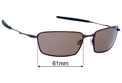 Oakley Square Whisker Verres de Remplacement 61mm wide 