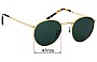 Sunglass Fix Ersatzgläser für Ray-Ban RB3637 New Round - 47mm Wide 