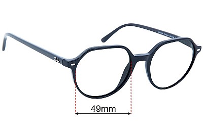 Ray-Ban RB5395 Thalia Optics Replacement Lenses 49mm wide 