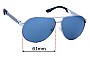 Sunglass Fix Replacement Lenses for Sundog Uptown - 61mm Wide 