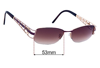 Cazal Mod 1037 Verres de Remplacement 53mm wide 