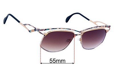 Cazal MOD 255 Verres de Remplacement 55mm wide 