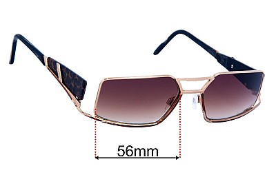 Cazal Mod 915 Verres de Remplacement 56mm wide 