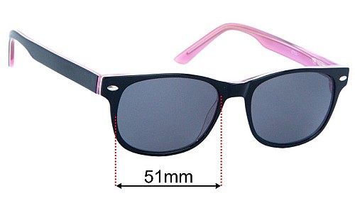Coast Eyewear CT517 Lentes de Repuesto 51mm wide 