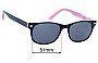 Sunglass Fix Lentes de Repuesto para Coast Eyewear CT517 - 51mm Wide 