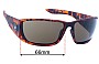 Sunglass Fix Verres de Remplacement pour Dragon Tow In - 66mm Wide 
