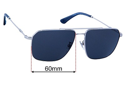 Police Origins Lite 20 SPLN32 Verres de Remplacement 60mm wide 