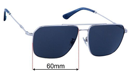 Police Origins Lite 20 SPLN32 Replacement Lenses 60mm wide 