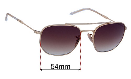 Ray-Ban RB3707 Replacement Lenses 54mm wide 