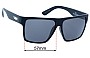 Sunglass Fix Ersatzgläser für Sin Vespa II - 57mm Wide 