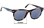 Sunglass Fix Replacement Lenses for Tom Ford Brooklyn TF833 - 54mm Wide 