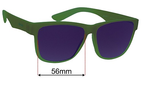 Goodr Howling At The Neon Moon Lentes de Repuesto 56mm wide 