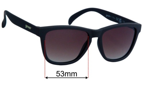 Goodr Infinite Drip Replacement Lenses 53mm wide 