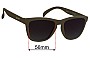 Sunglass Fix Replacement Lenses for Goodr Just Knock It On! - 56mm Wide 