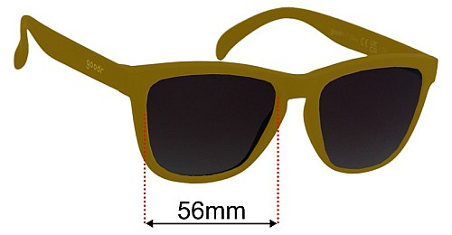 Goodr Ninja Kick The Damn Rabbit 56mm Lentes de Repuesto