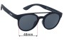 Sunglass Fix Replacement Lenses for Goodr Professor 00G - 48mm Wide 