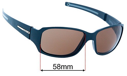 Julbo Monte Rosa Lentilles de Remplacement 62mm wide 