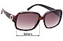 Sunglass Fix Lentes de Repuesto para Montblanc MB 358S - 59mm Wide 
