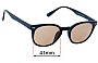 Sunglass Fix Replacement Lenses for Oh La La!  GU1-PAB2 - 41mm Wide 